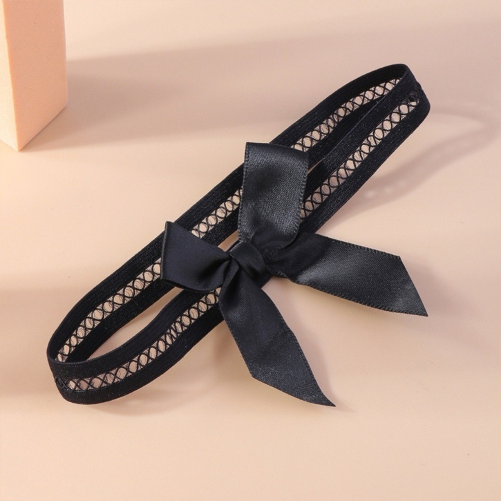 Fishnet Garter Accessory with a Satin Ribbon Bow! NEVER WORN!